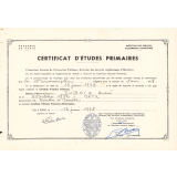 Certificat d'études primaires. 