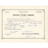 Certificat d'études primaires. 