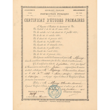 Certificat d'études primaires. 