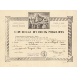 Certificat d'études primaires. 
