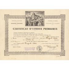 Certificat d'études primaires. 