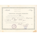 Certificat d'études primaires. 