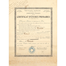 Certificat d'études primaires.