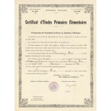 Certificat d'études primaires. 