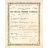 Certificat d'études primaires. 