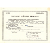 Certificat d'études primaires. 
