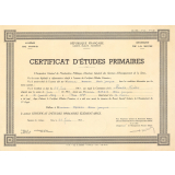 Certificat d'études primaires. 
