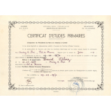 Certificat d'études primaires. 