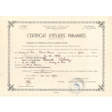 Certificat d'études primaires. 