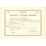 Certificat d'études primaires. 