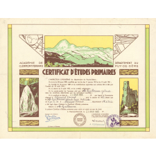 Certificat d'études primaires. 