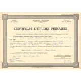 Certificat d'études primaires. 