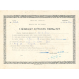 Certificat d'études primaires. 