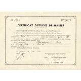 Certificat d'études primaires. 