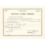 Certificat d'études primaires. 