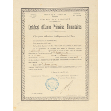 Certificat d'études primaires élémentaires. 