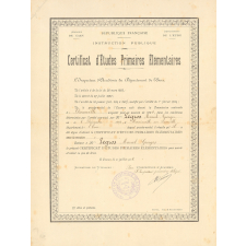 Certificat d'études primaires élémentaires. 