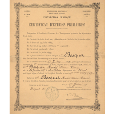 Certificat d'études primaires. 