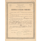 Certificat d'études primaires. 