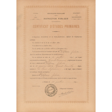 Certificat d'études primaires.