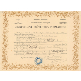 Certificat d'études primaires. 