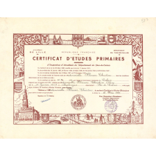 Certificat d'études primaires.