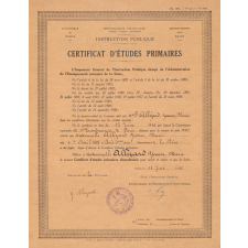 Certificat d'études primaires.