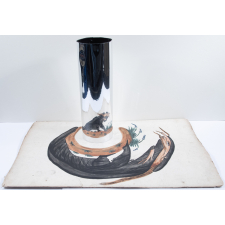 Planche d'anamorphose : homme en train de médire (?)