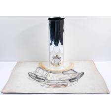 Planche d'anamorphose :  religieuse