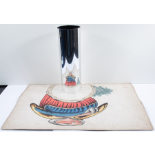 Planche d'anamorphose :  femme