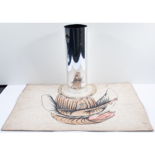 Planche d'anamorphose :  moine ou pèlerin