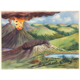 25 : le volcan en éruption