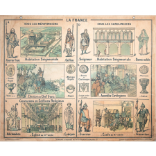 Tableaux d'histoire de la Civilisation française. I : La Gaule. I bis : La France sous les Mérovingiens. La France sous les Carolingiens.