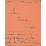 Journal scolaire Freinet. De la cité des roses. N°2, février, 1946.
