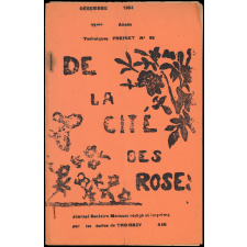 Journal scolaire Freinet. De la cité des roses. Décembre, 1954.