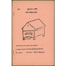 Journal scolaire Freinet. Les abeilles. N°1, octobre, 1954.