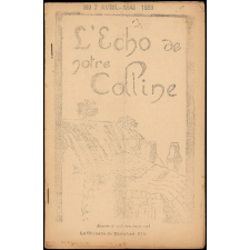 Journal scolaire Freinet. L'écho de notre colline. N°7, avril-mai, 1951.