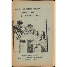 Journal scolaire Freinet. L'écho de notre colline. N°6, mars, 1953.