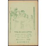 Journal scolaire Freinet. Echo de notre colline. N°2, novembre, 1953.