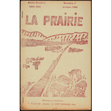 Journal scolaire Freinet. La prairie. N°1, octobre, 1950.