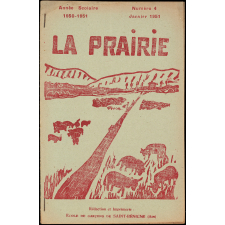 Journal scolaire Freinet. La prairie. N°4, janvier, 1951.