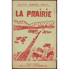 Journal scolaire Freinet. La prairie. N°51, novembre, 1953.