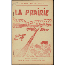 Journal scolaire Freinet. La prairie. N°55, mars, 1954.