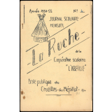 Journal scolaire Freinet. La ruche. N°4, 1954-1955.