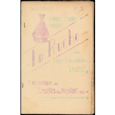 Journal scolaire Freinet. La ruche. N°5, 1954-1955.