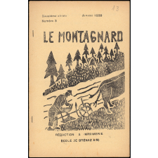 Journal scolaire Freinet. Le Montagnard. N°3, janvier, 1939.
