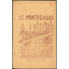 Journal scolaire Freinet. Le Montagnard. N°5, février, 1939.