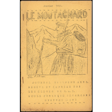 Journal scolaire Freinet. Le Montagnard. Janvier, 1954.