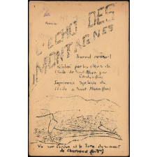 Journal scolaire Freinet. L'écho des montagnes. N°1, octobre, 1950.