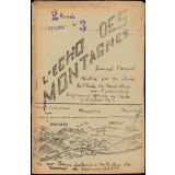 Journal scolaire Freinet. L'écho des montagnes. N°3, décembre, 1950.